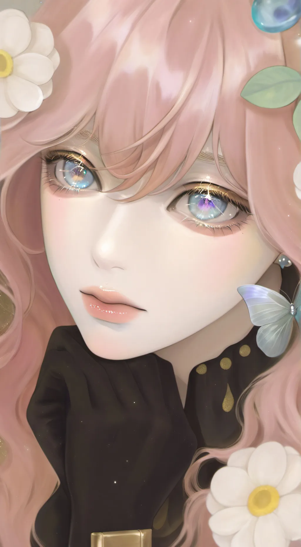 ai character: Macaron background