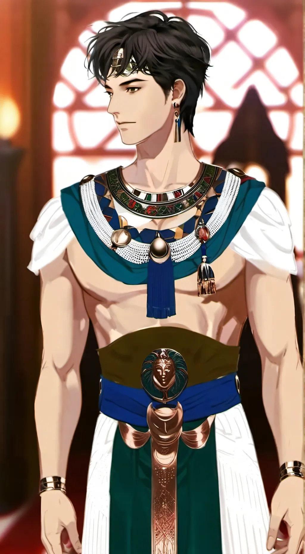 ai character: Pharaoh Mansen  background