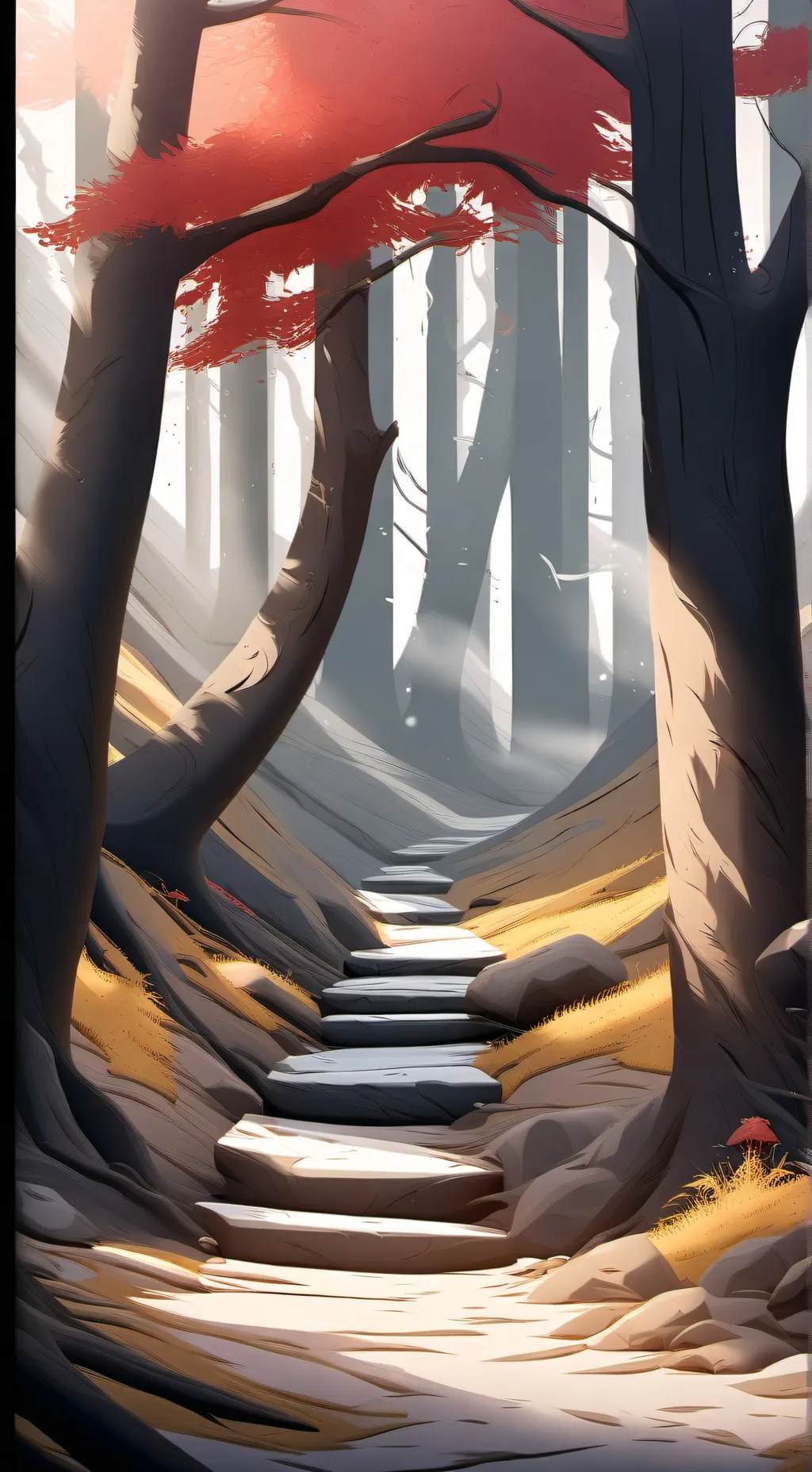 ai character: The forest background