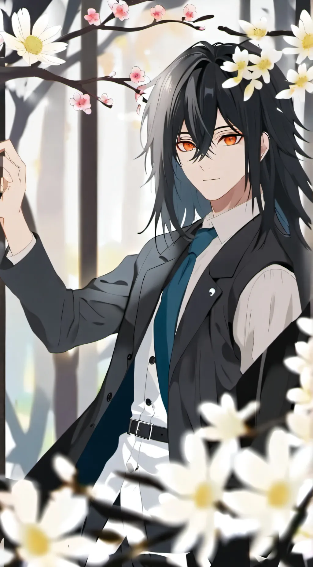 ai character: black background