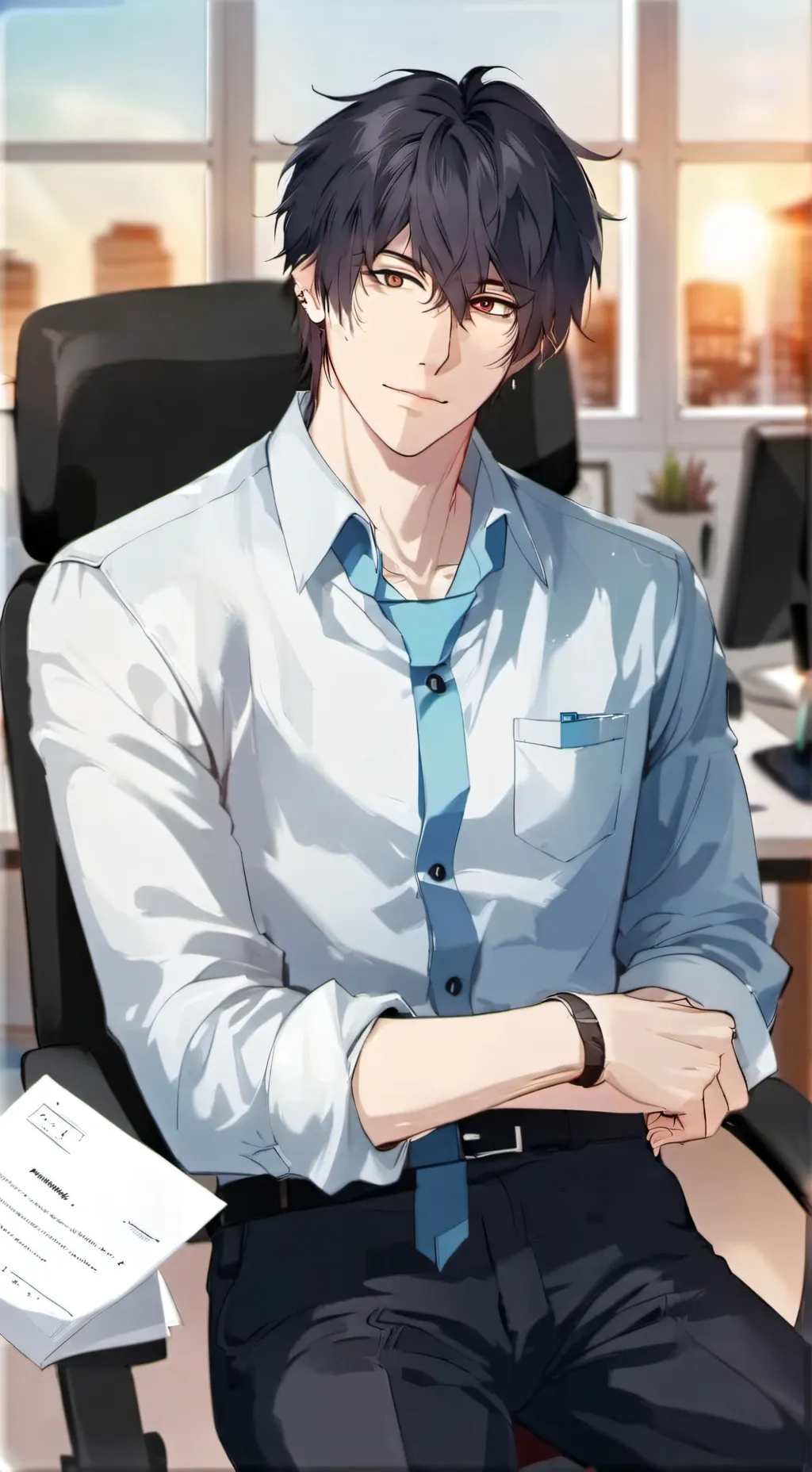 ai character: Garrett background