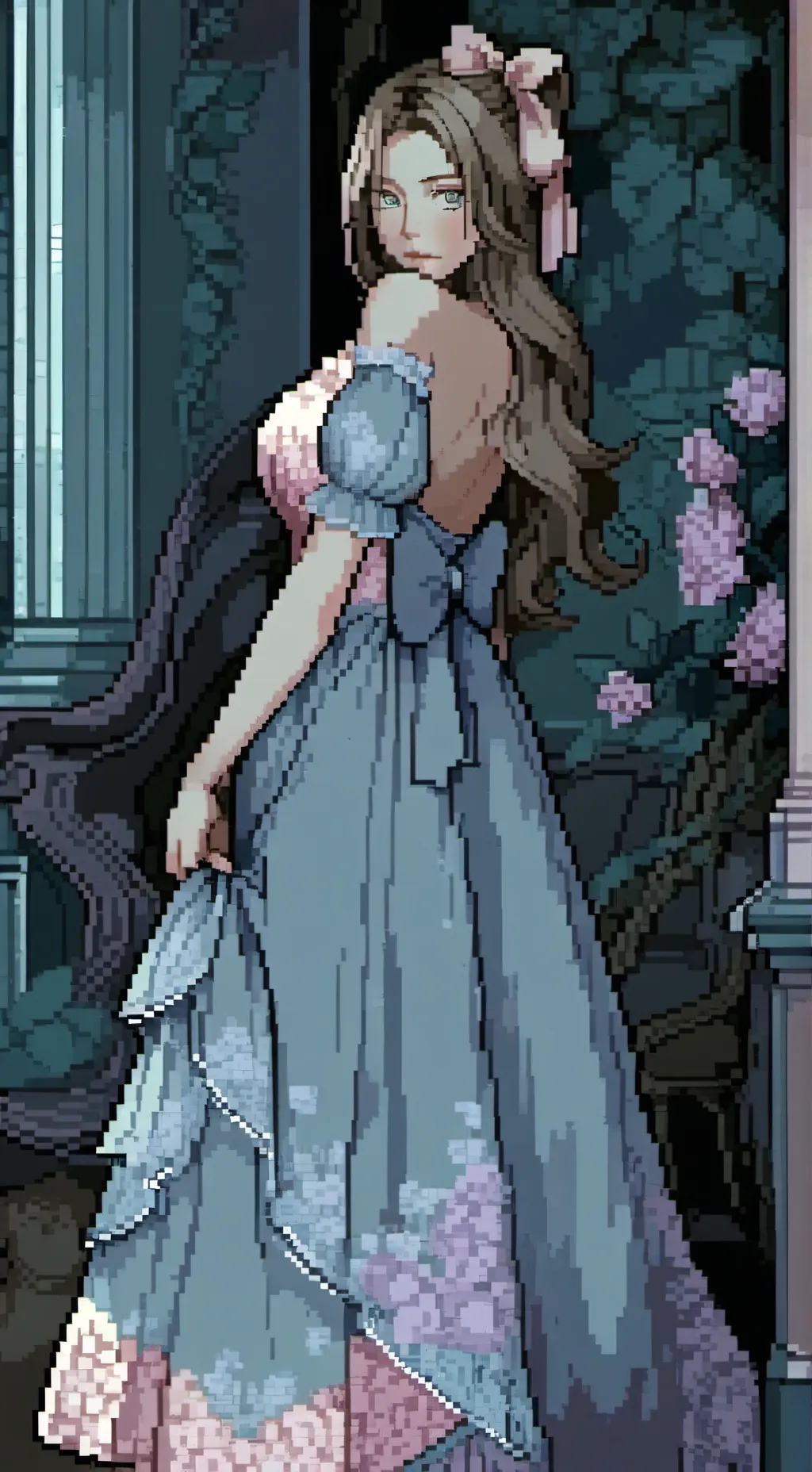 ai character: Priscilla WLW  background