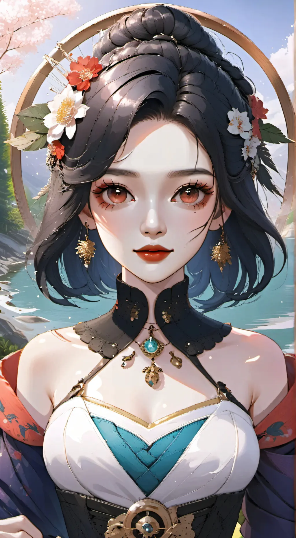 ai character: 🍓x🍤(angryberry)  background