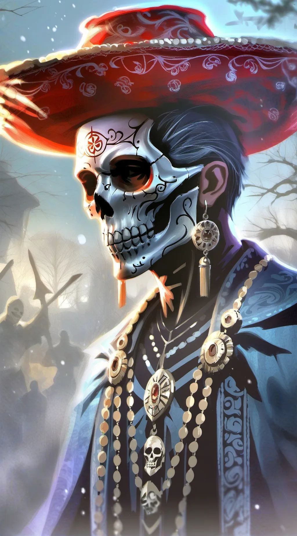 ai character: la muerte background