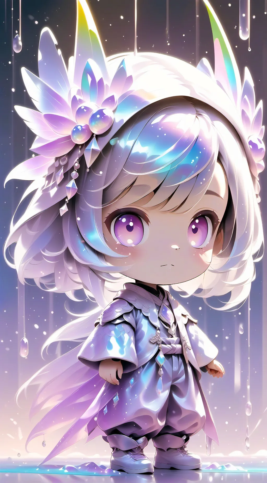 ai character: Moonlight background