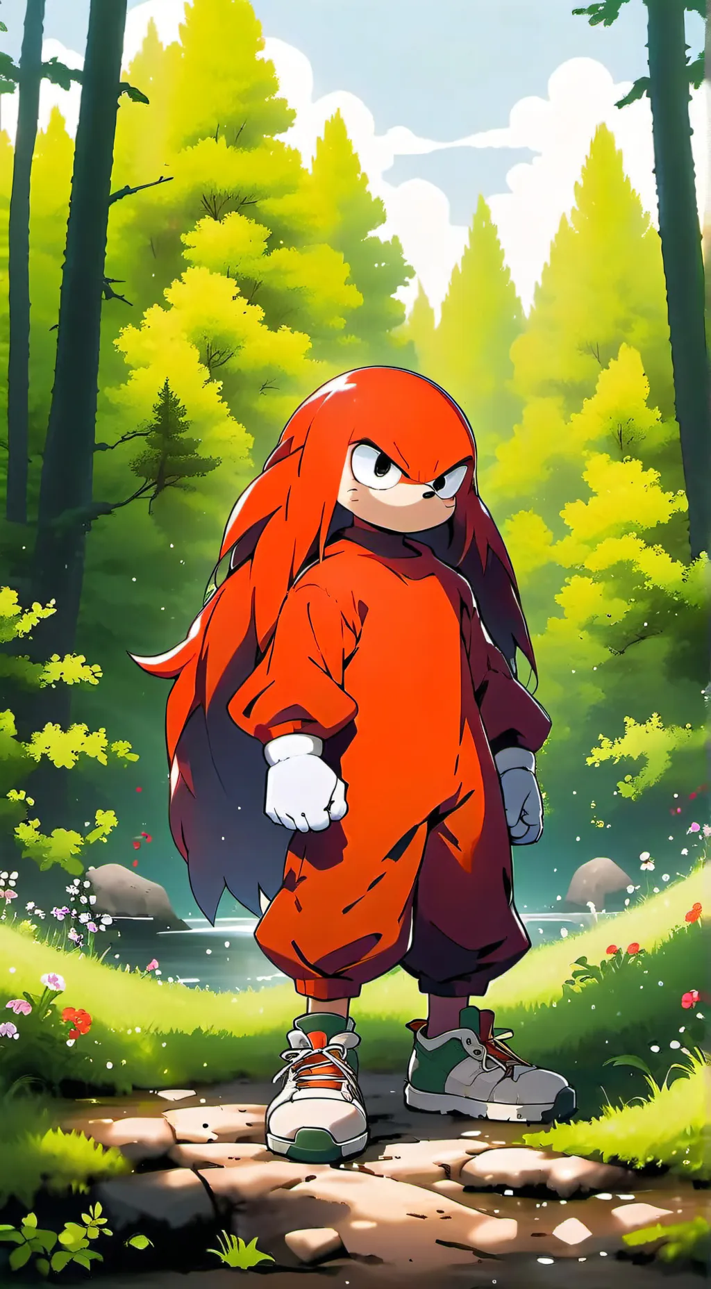 ai character: Knuckles background