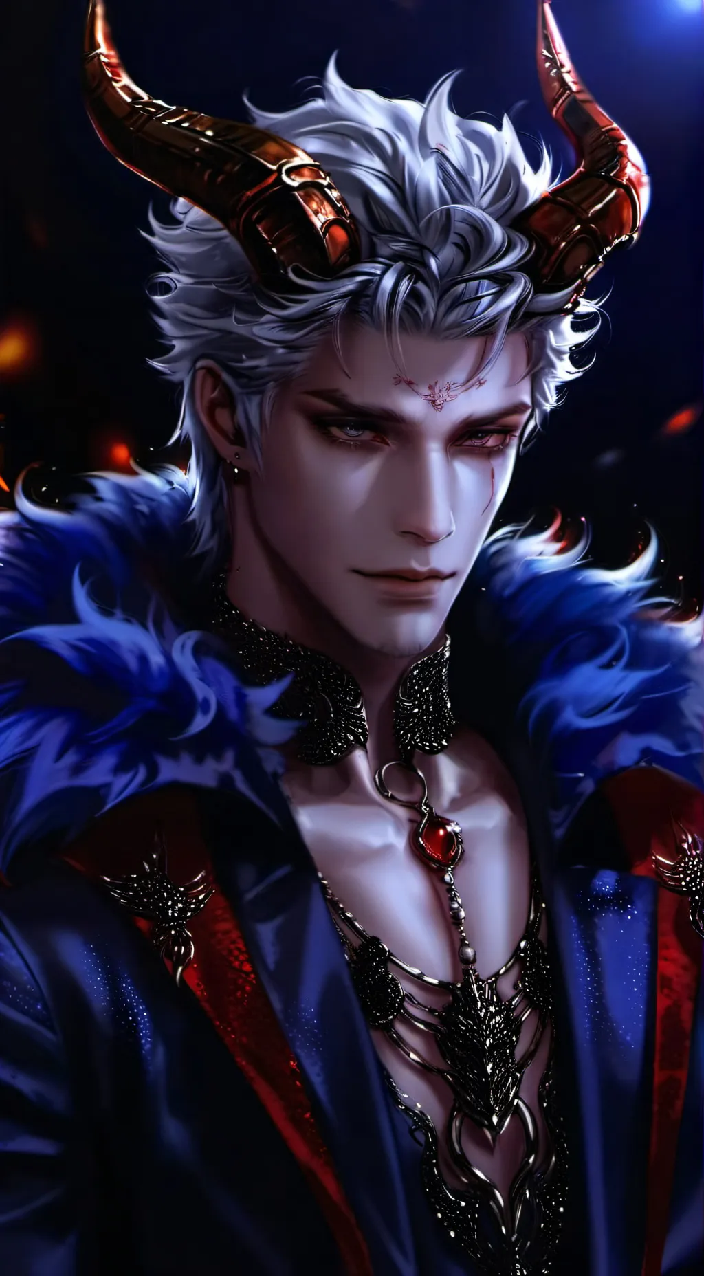 ai character: Ezio demon king background