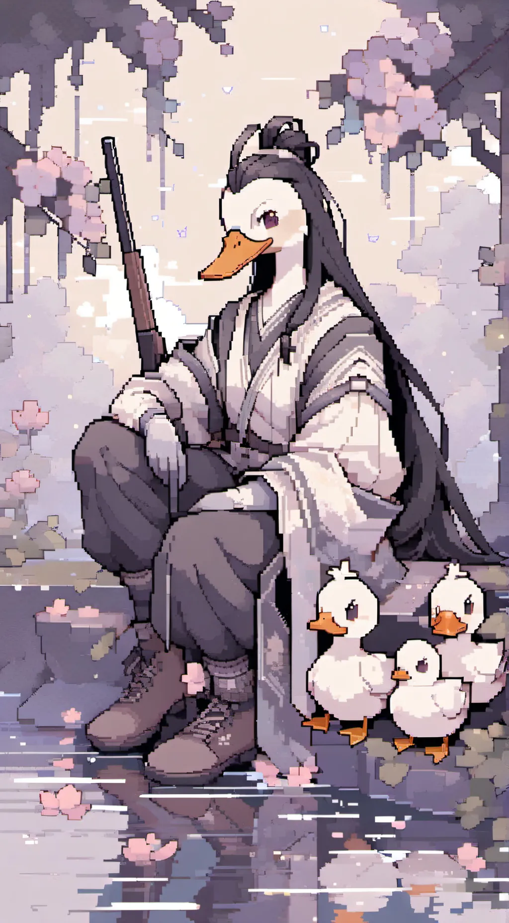 ai character: Sensi duck background