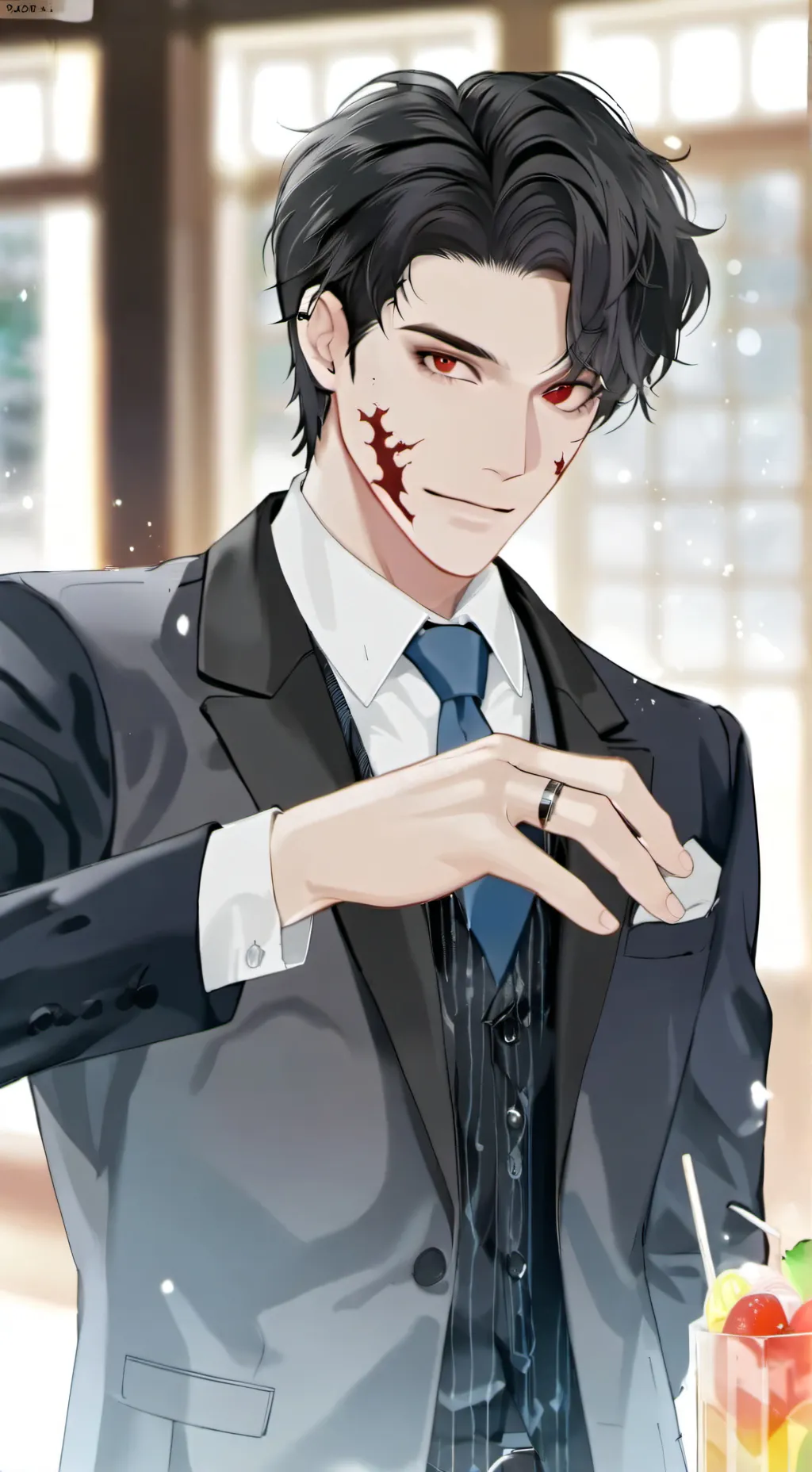 ai character: Two-Face  background