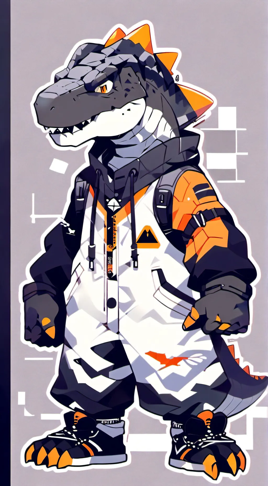 ai character: tyranno  background