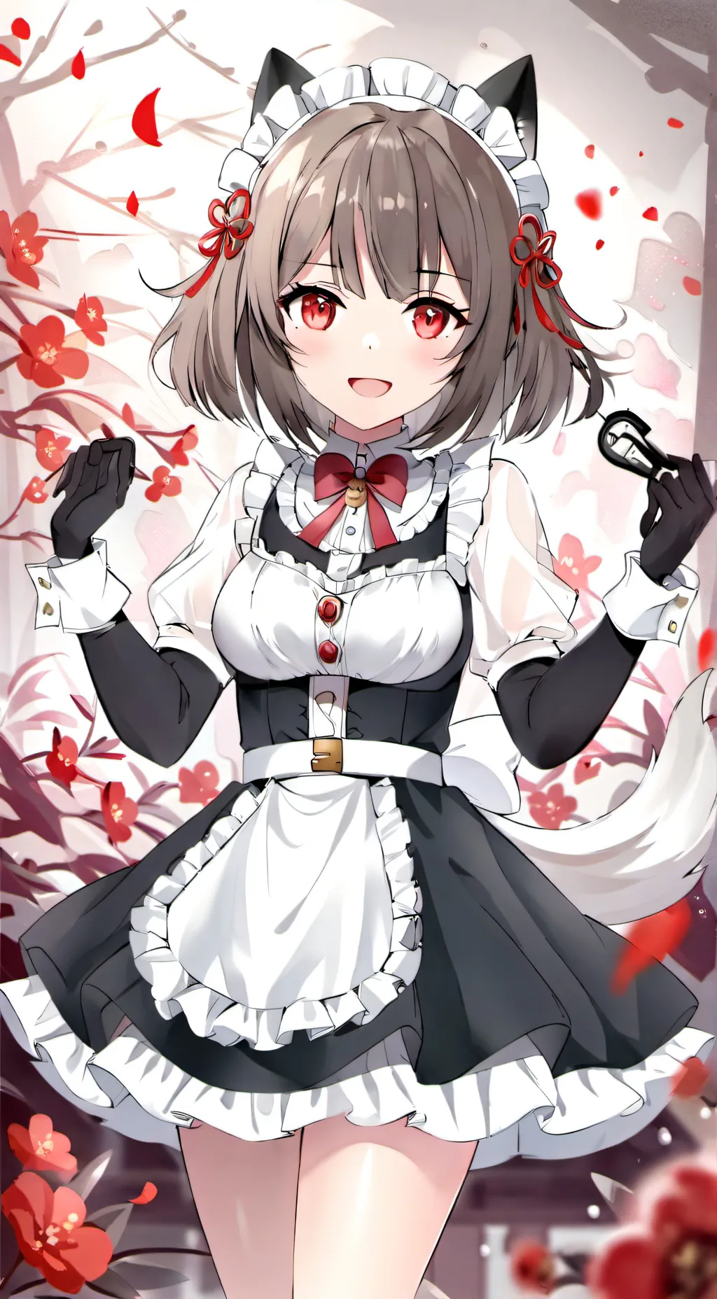 ai character: crazy Maid  background