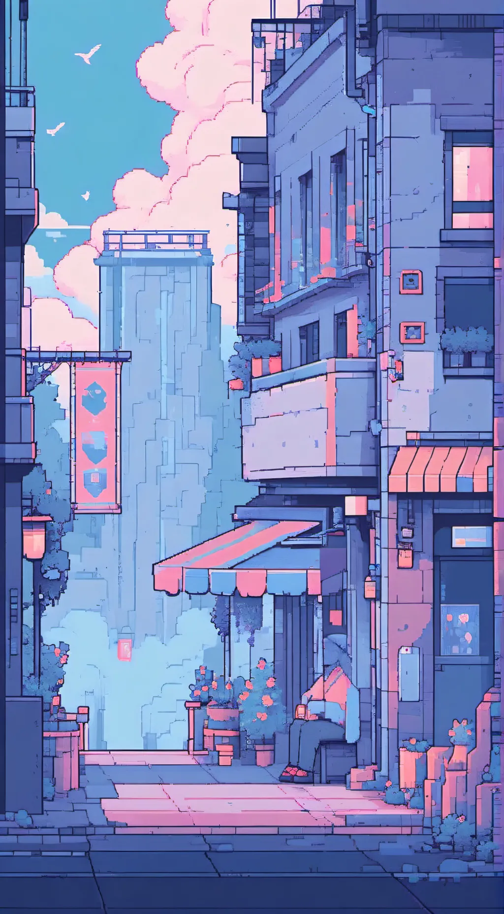 ai character: s and dw. background