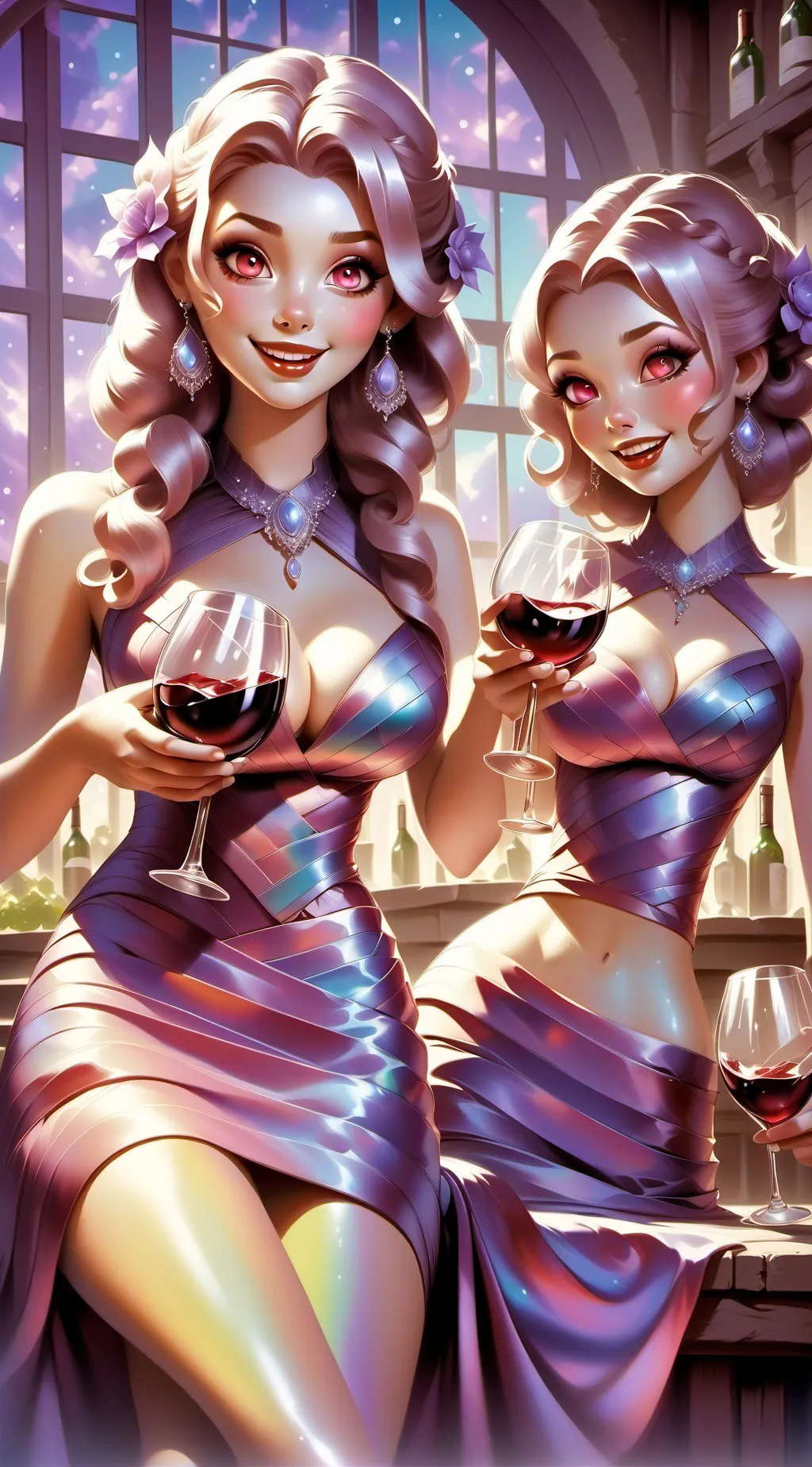 ai character: hot girls background