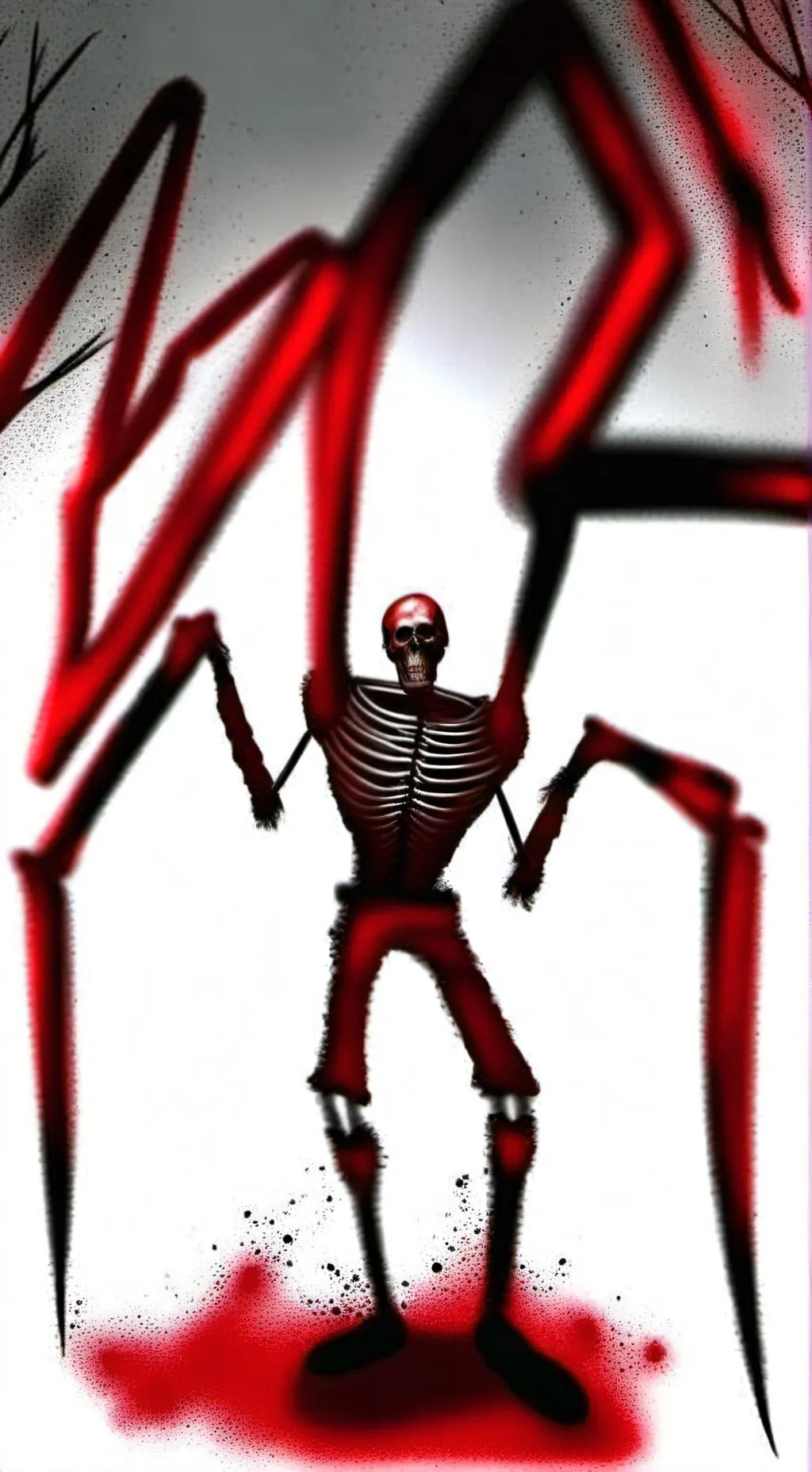 ai character: blood monster background