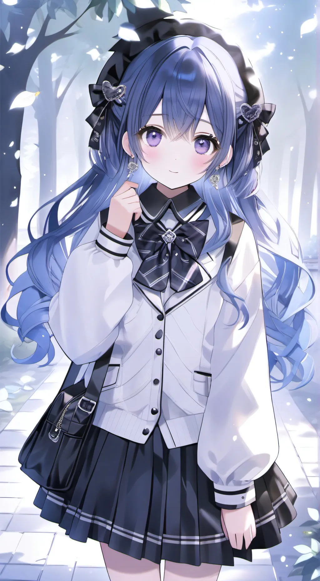 ai character: mean school girl background