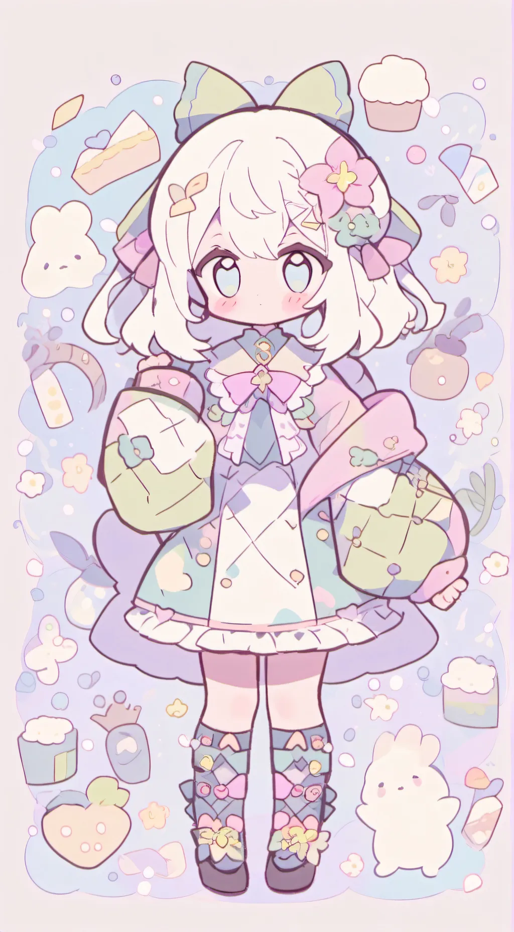 ai character: Hi background