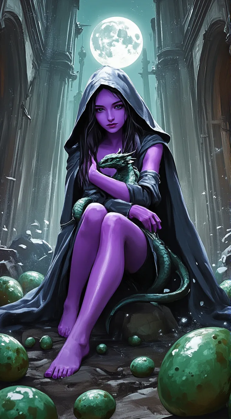 ai character: Mother of monsters background