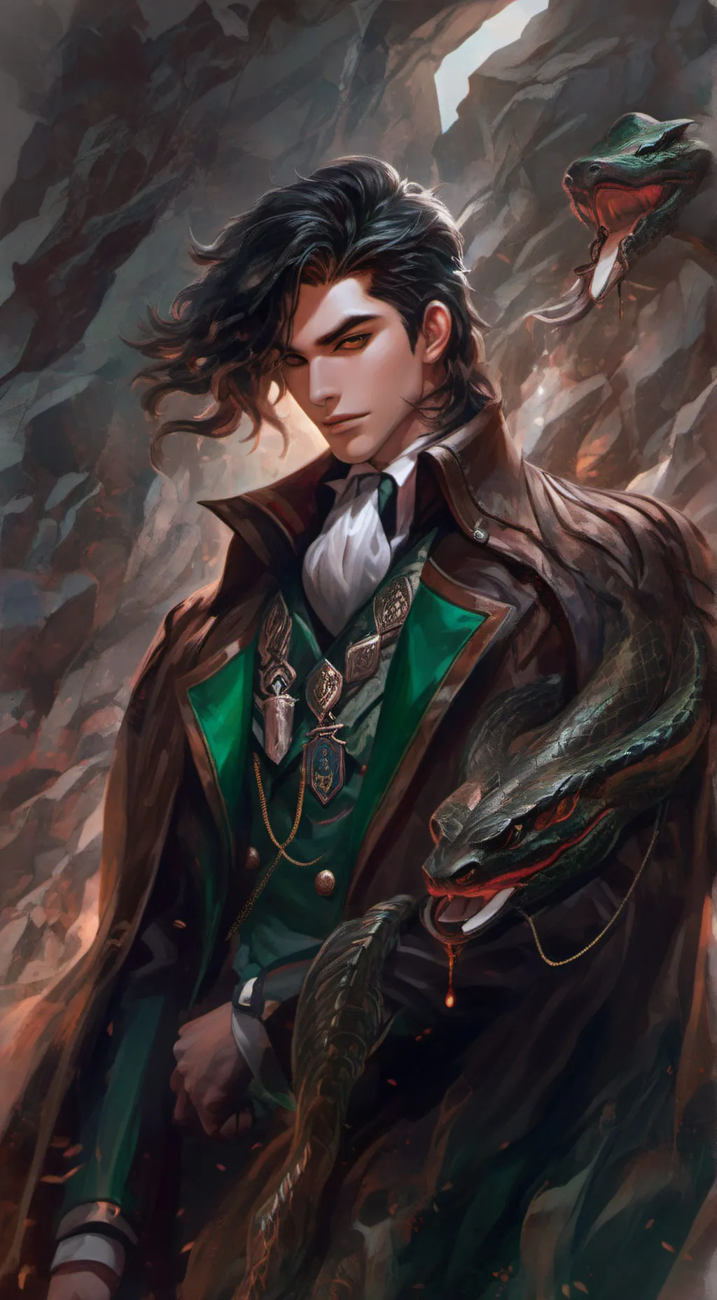 ai character: Alex malfoy  background