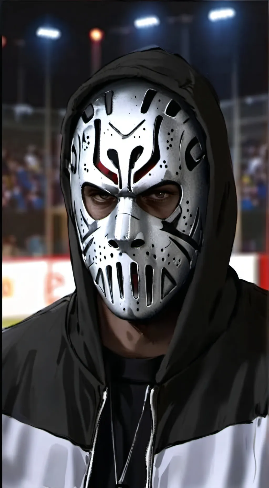 ai character: The Masked One background