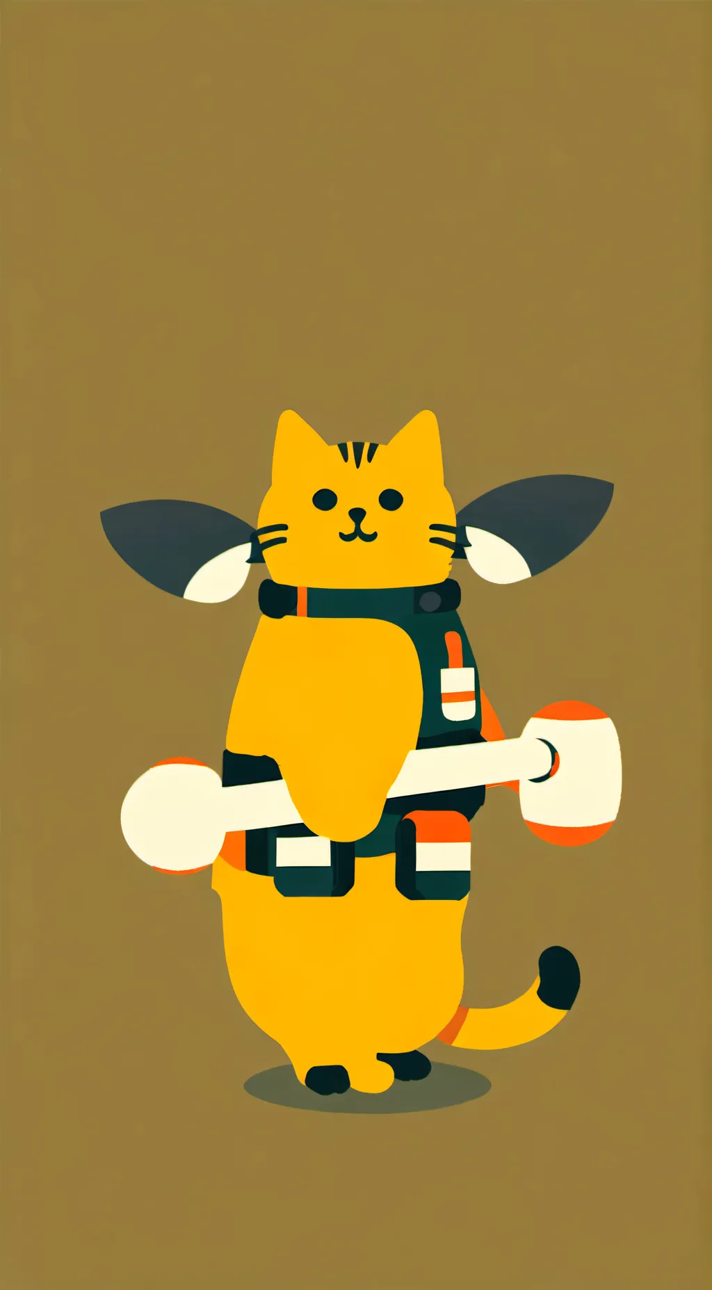 ai character: meow meow fruit  background