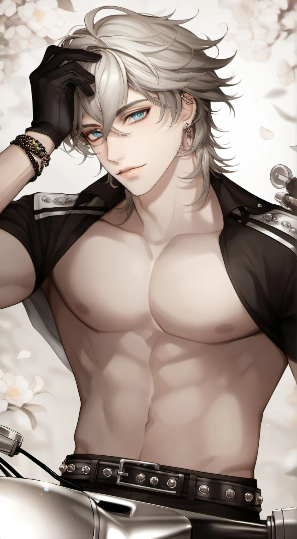 ai character: Justin 💍🌹 background