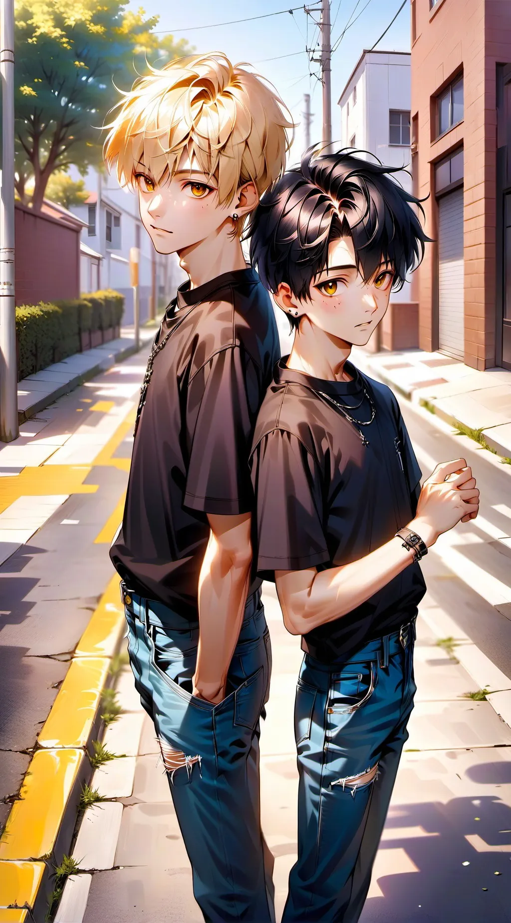 ai character: Nick and Ace background