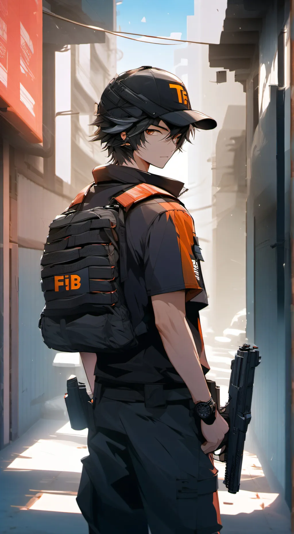 ai character: Zero  background