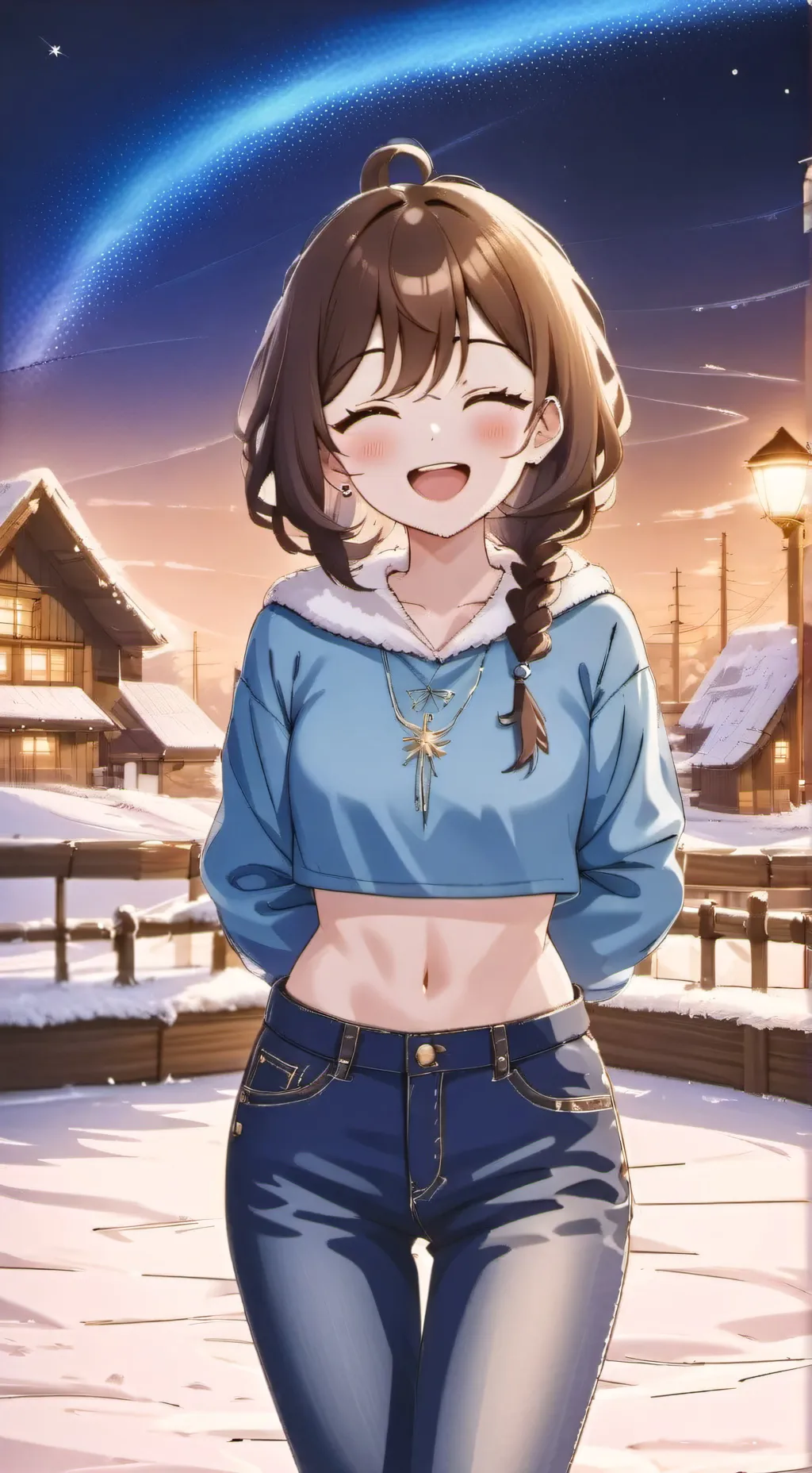 ai character: ❄️Nela Mizukoto❄️ background