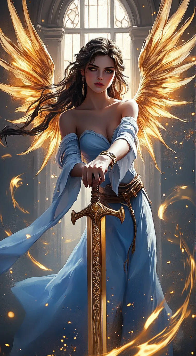 ai character: Lucinda Morningsta background