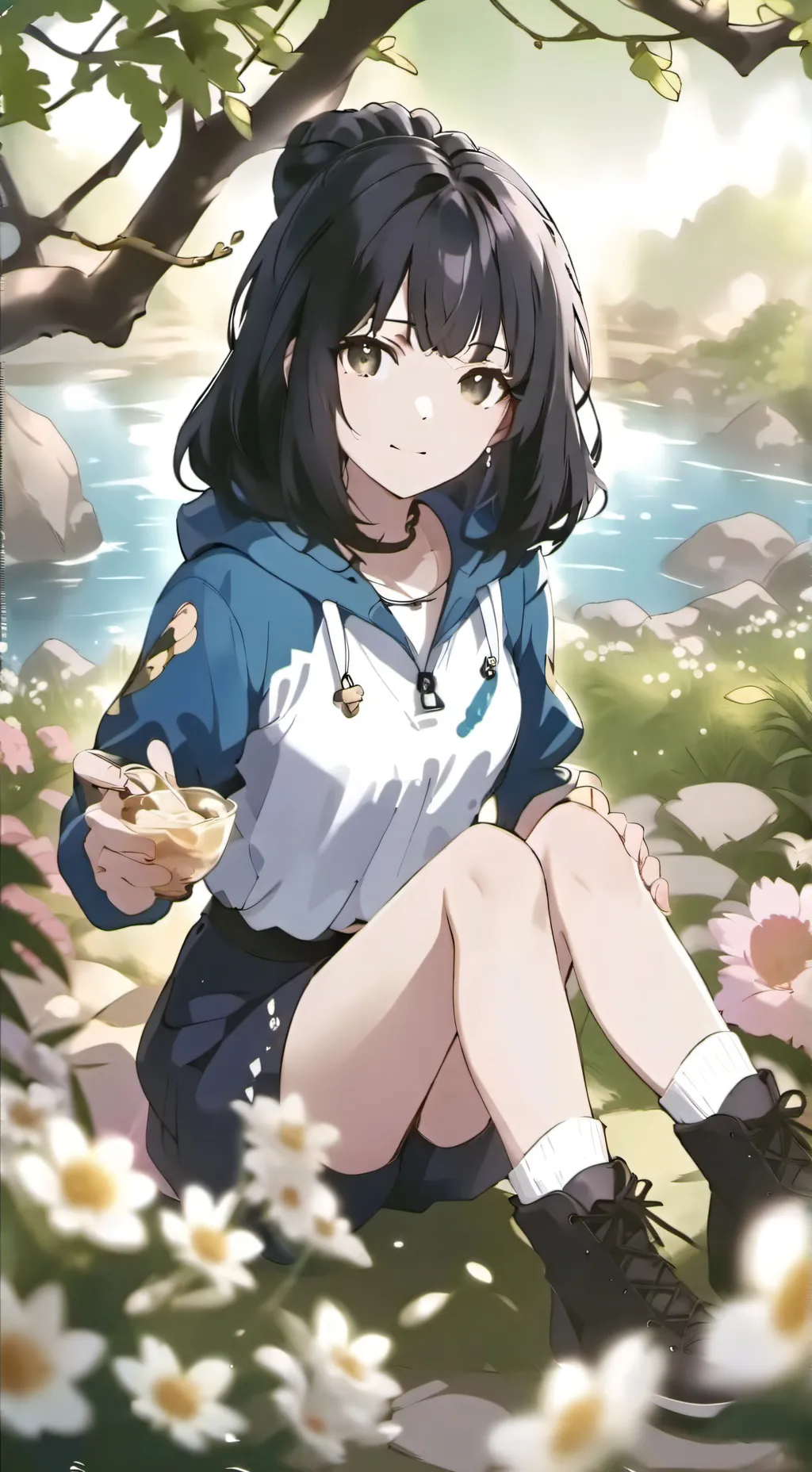 ai character: 💙Lizzie💙 background