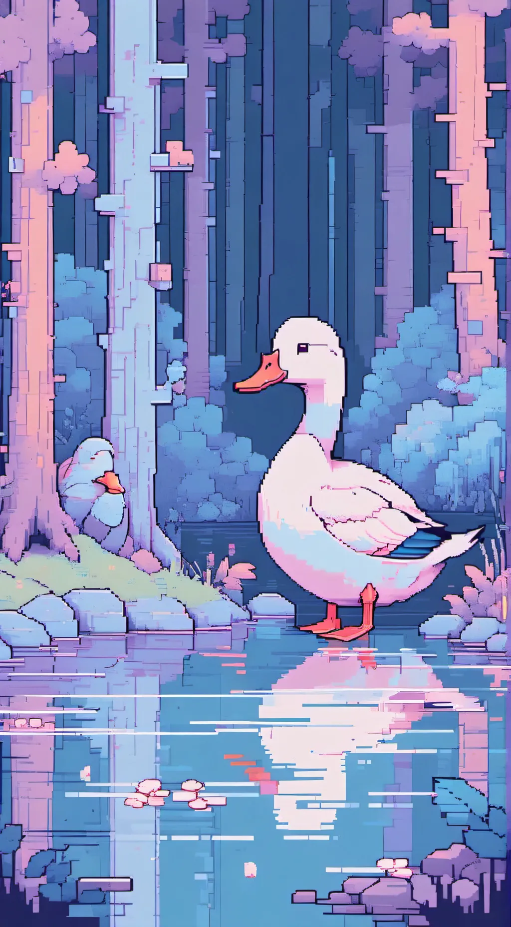 ai character: Duck tag background