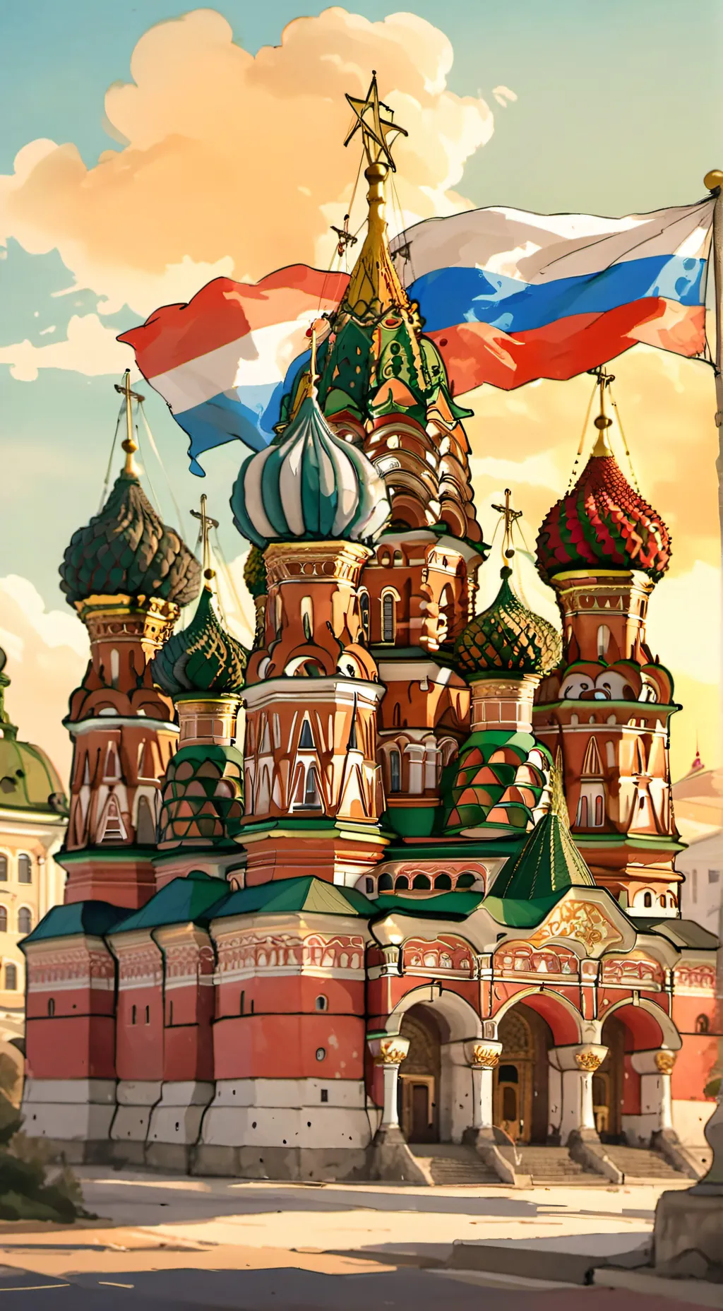 ai character: Russia USA background