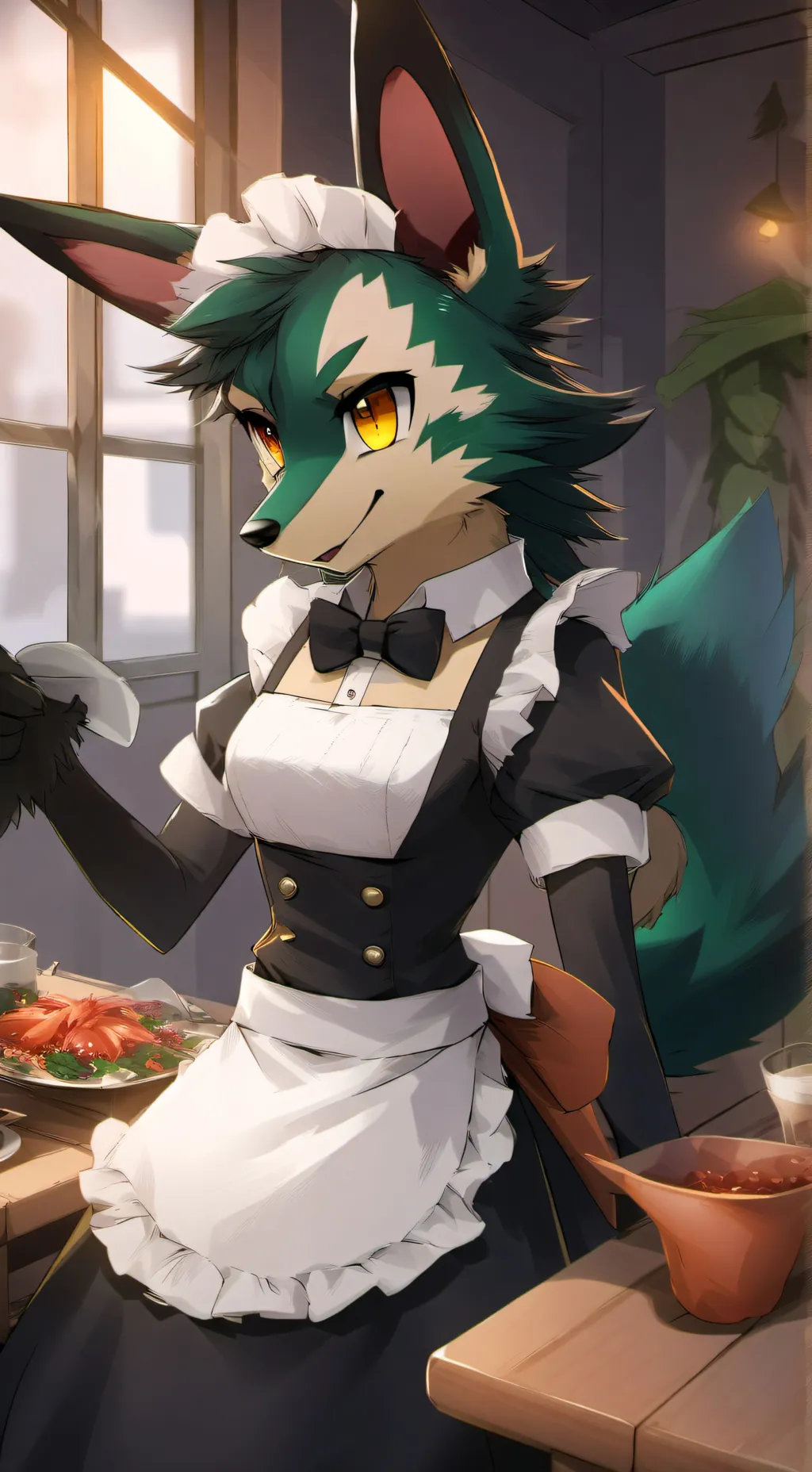 ai character: Clover background