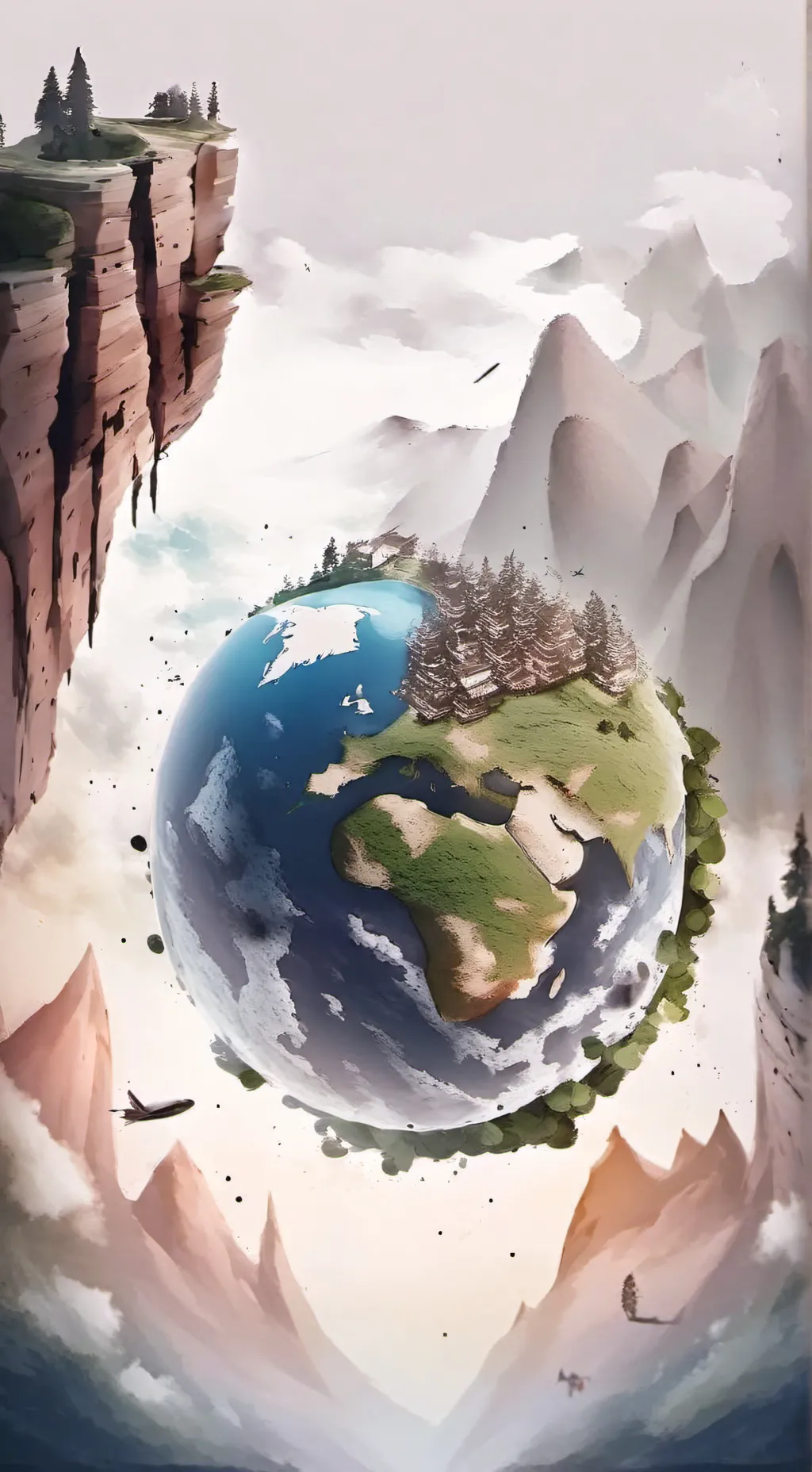 ai character: world is weak  background