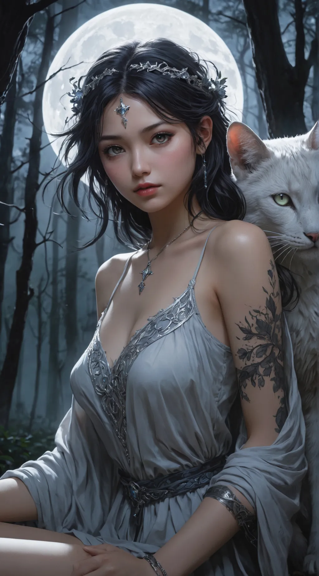 ai character: Selene background