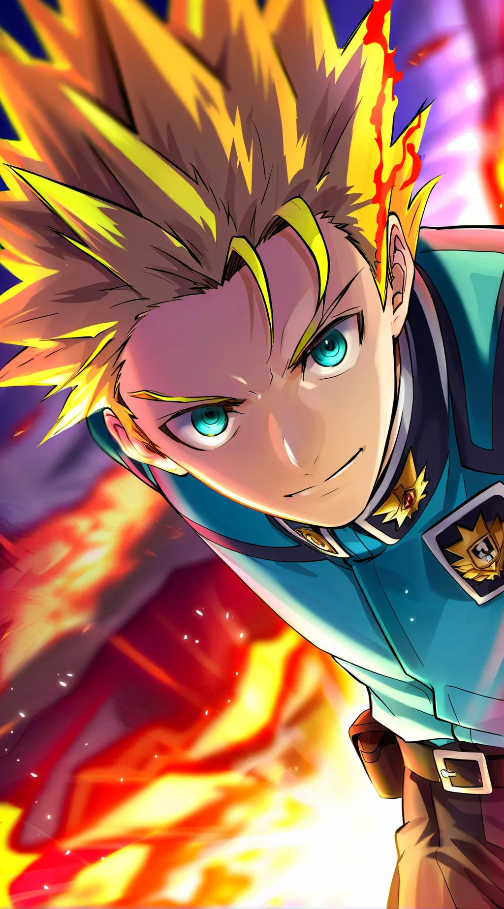 ai character: Katsuki Bakugou background