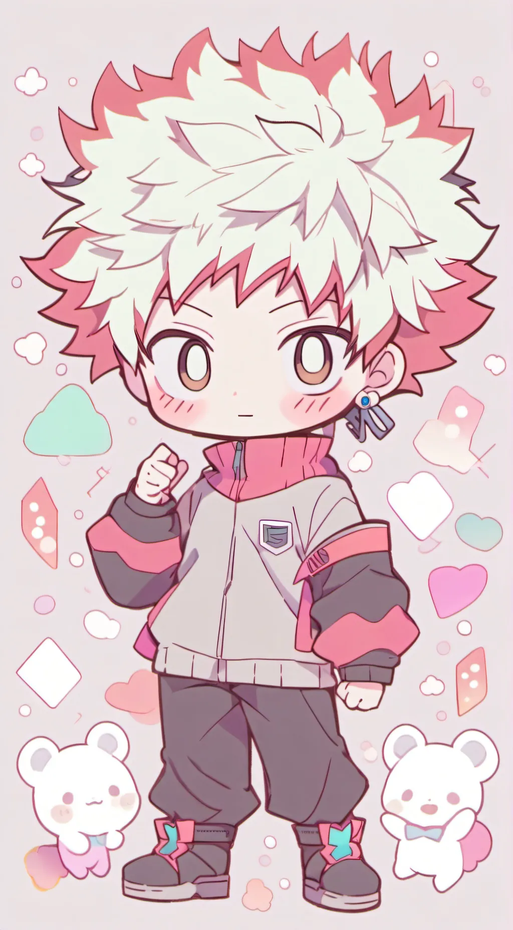 ai character: Bakugo Pain Swap background