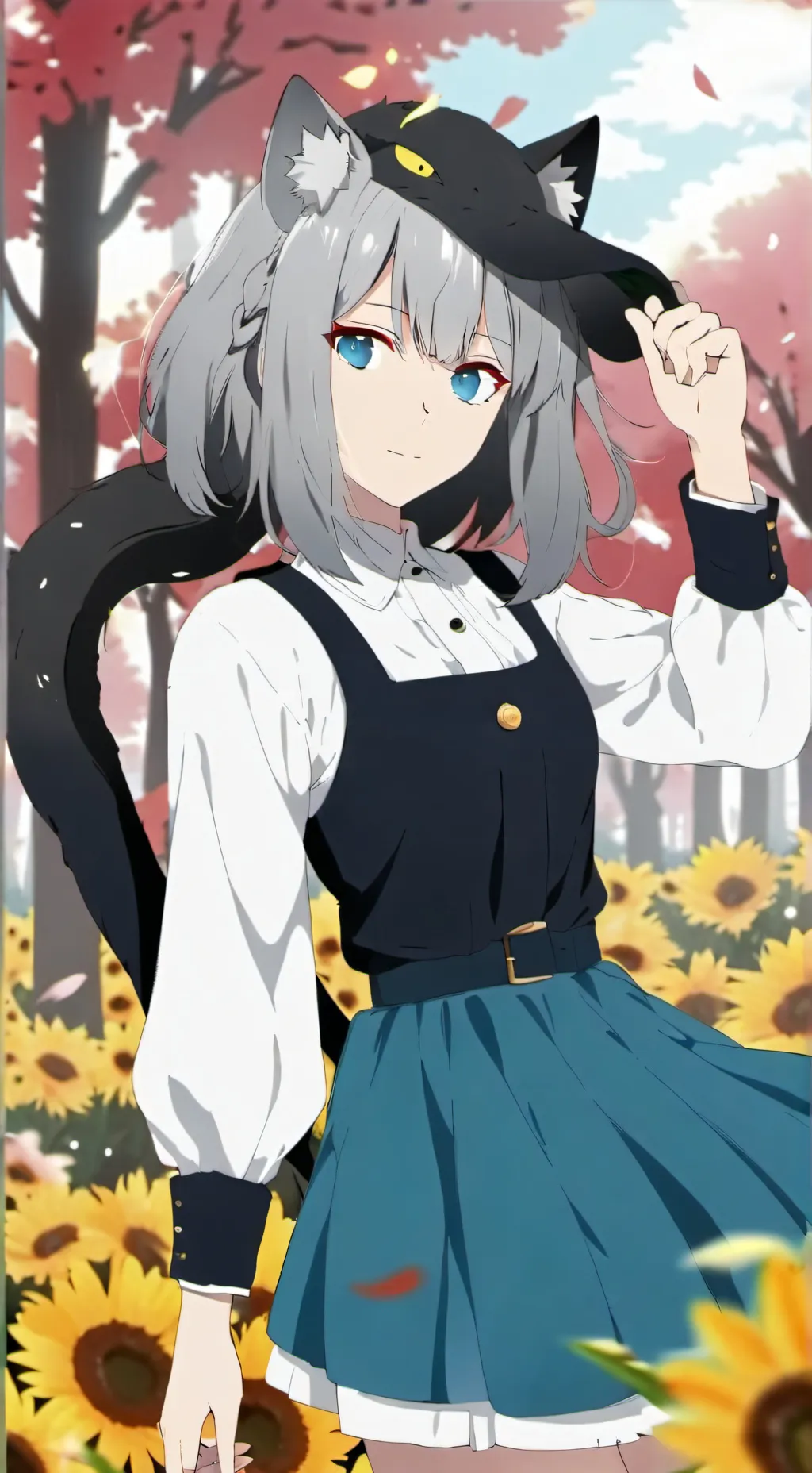 ai character: Amber background