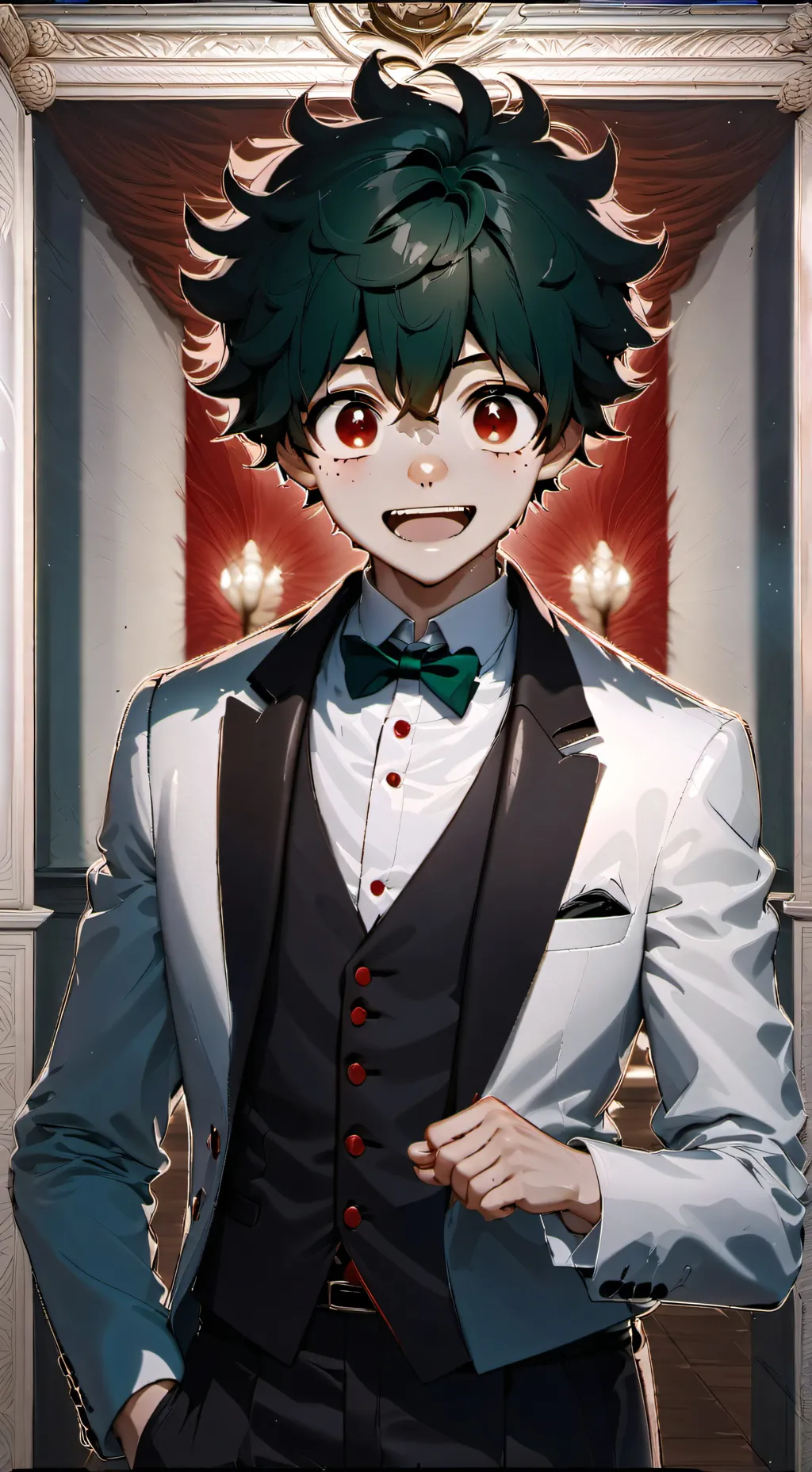 ai character: Mafia Izuku  background