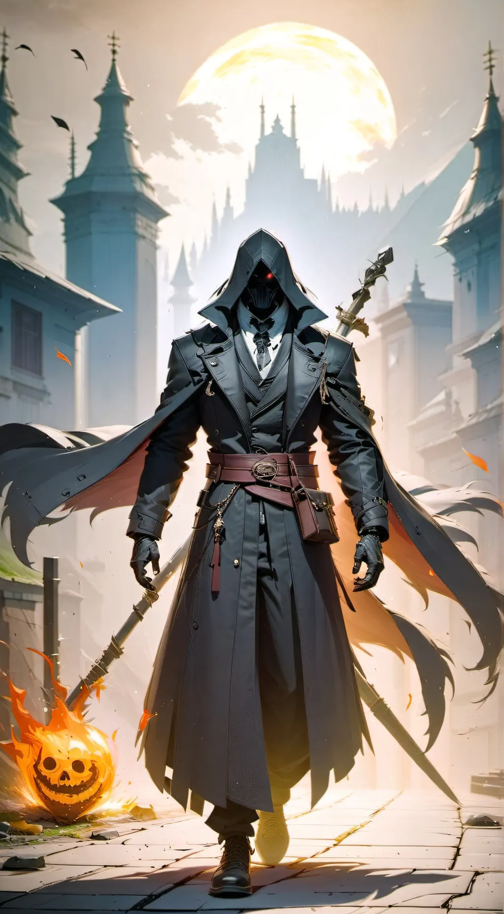 ai character: Death king background