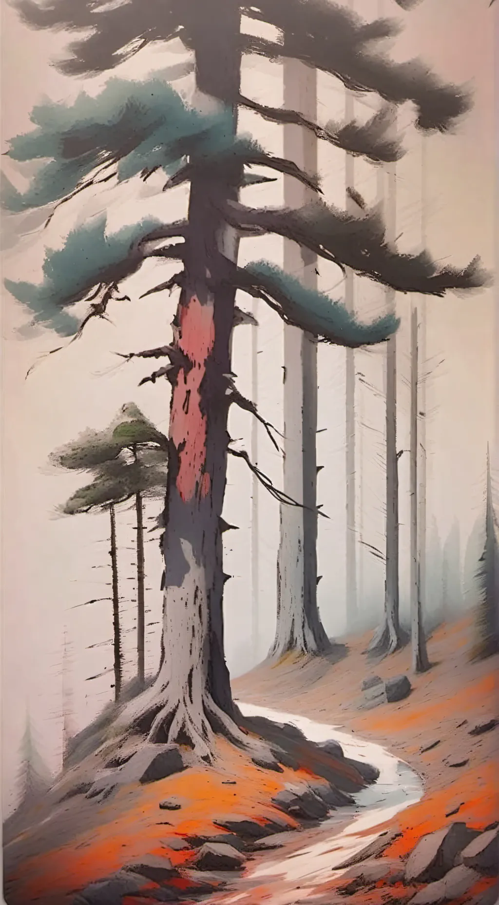 ai character: 99 Night In Forest background