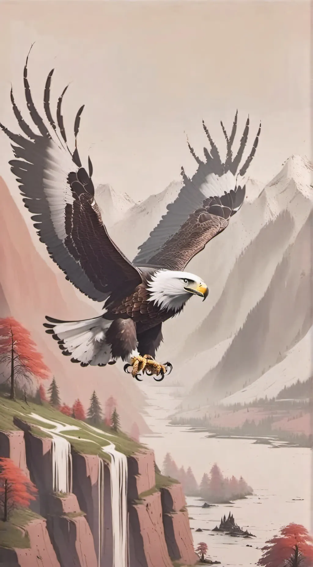ai character: eagle background