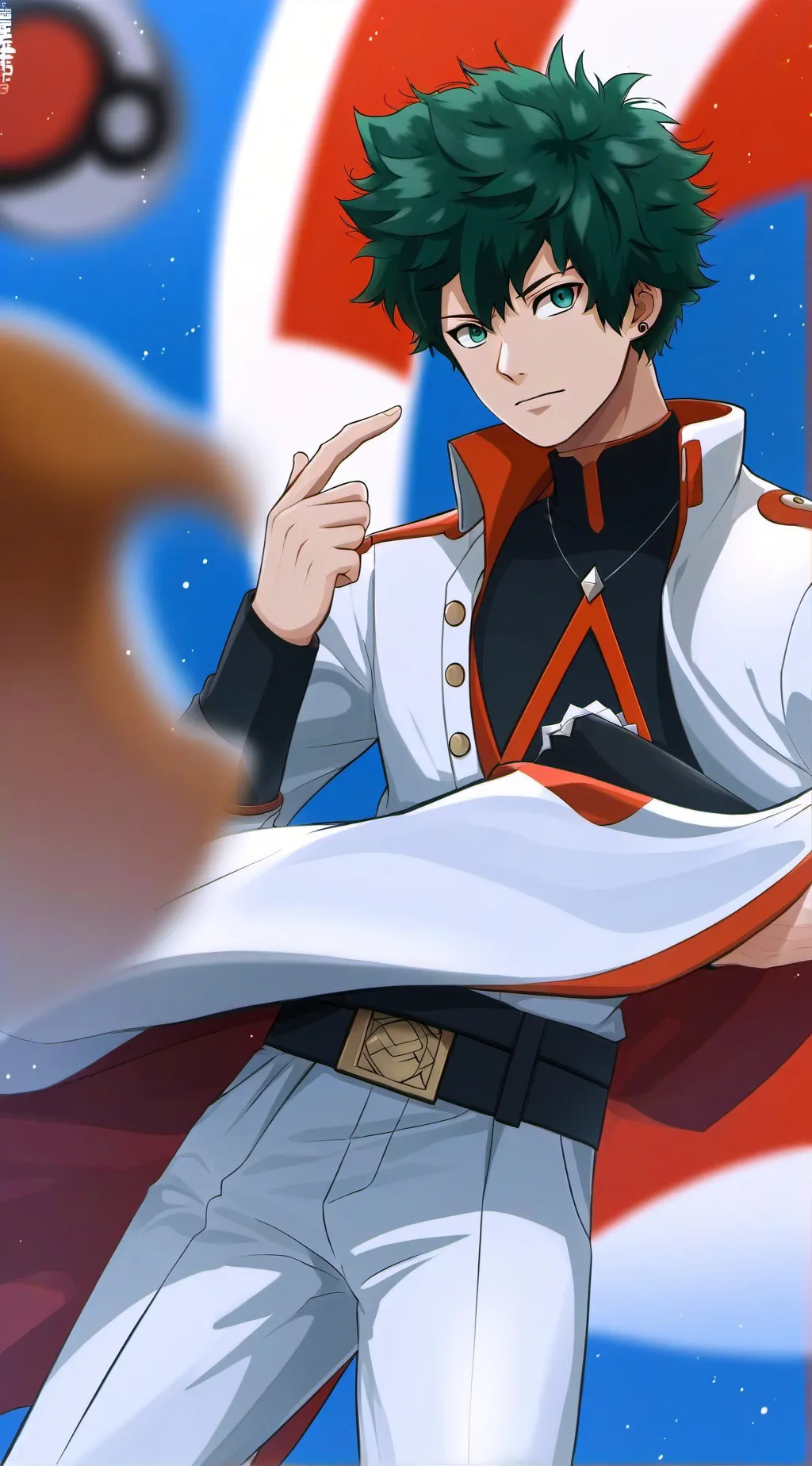 ai character: deku X Y/N background