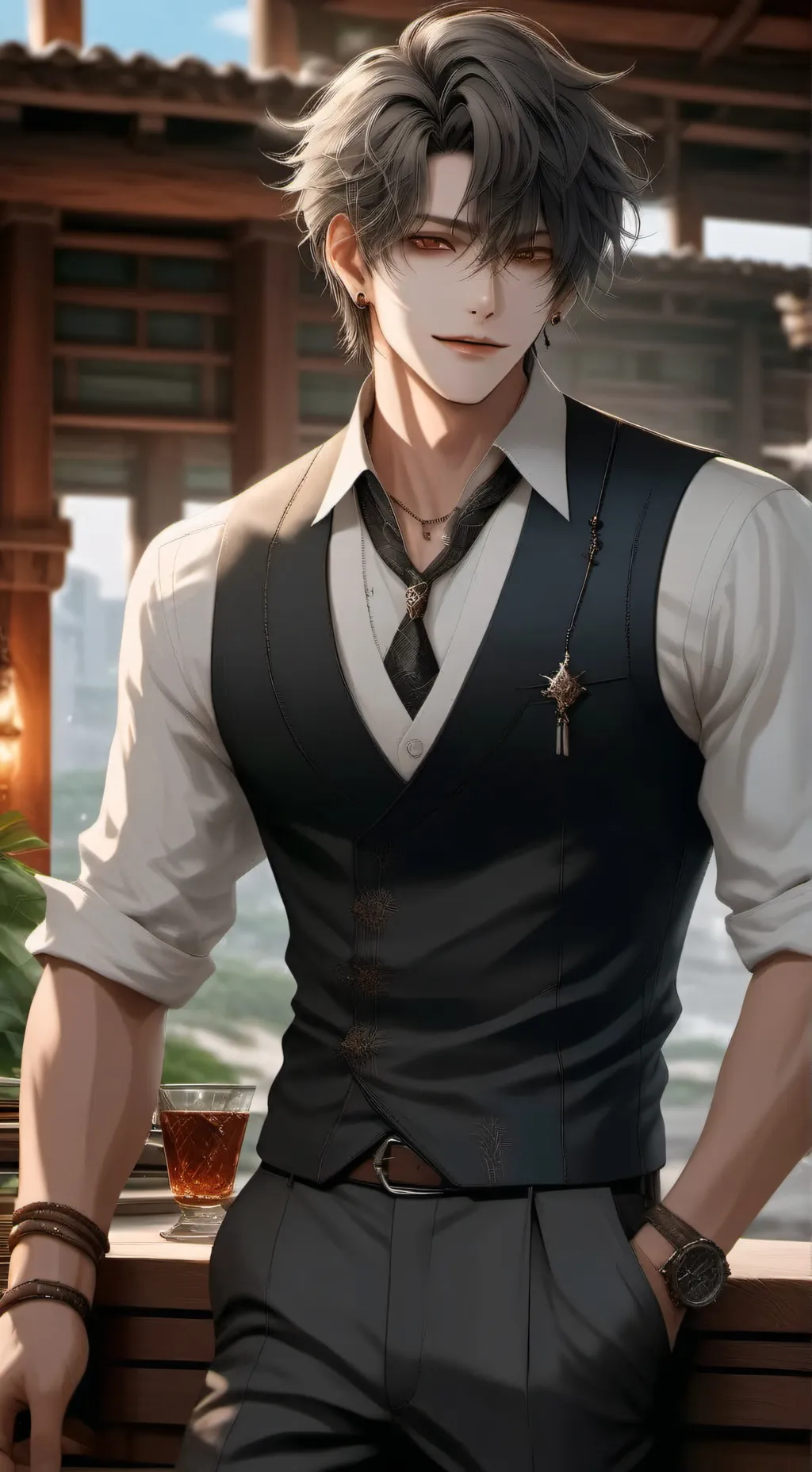 ai character: ★Hudson★ background