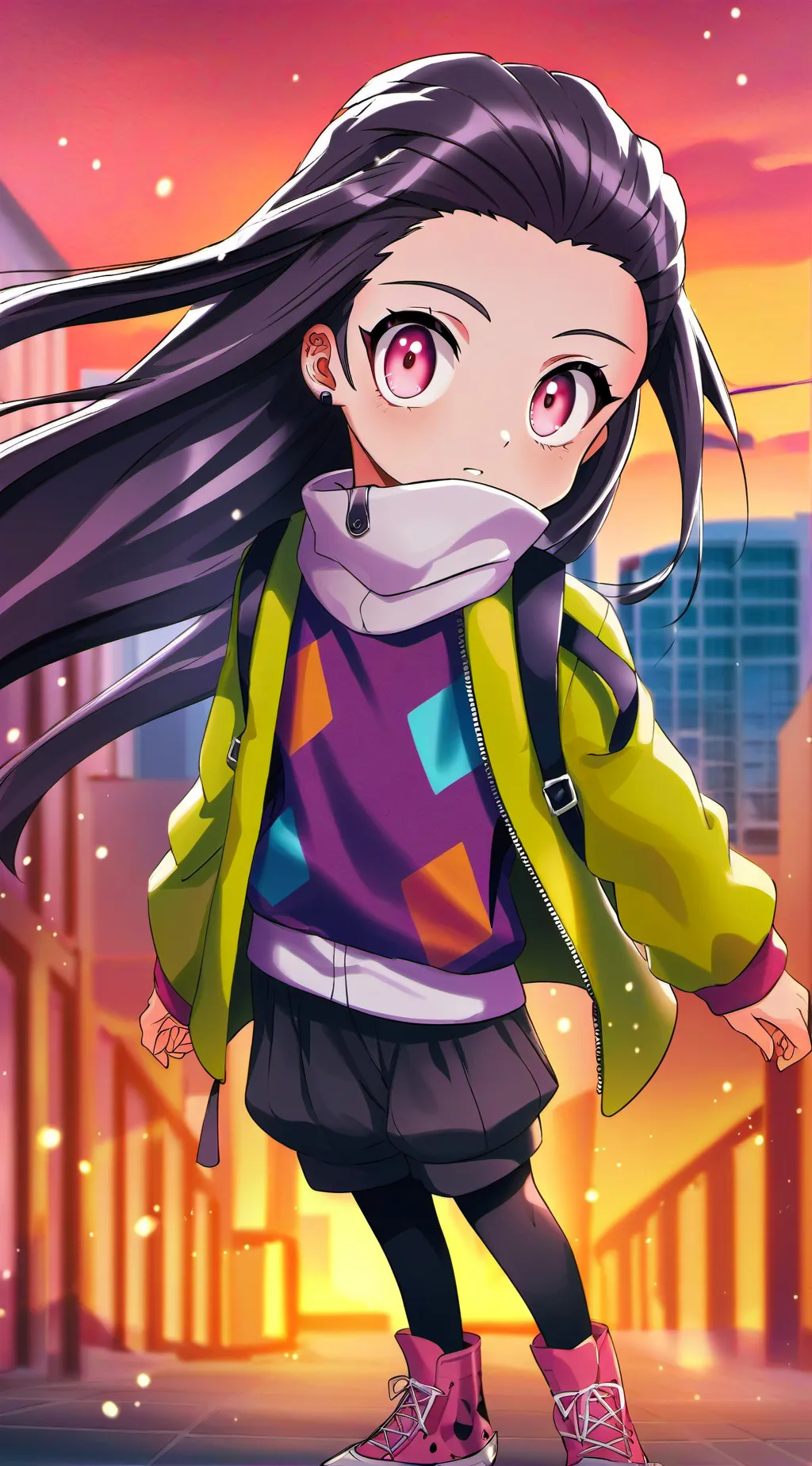 ai character: douma e vc  background