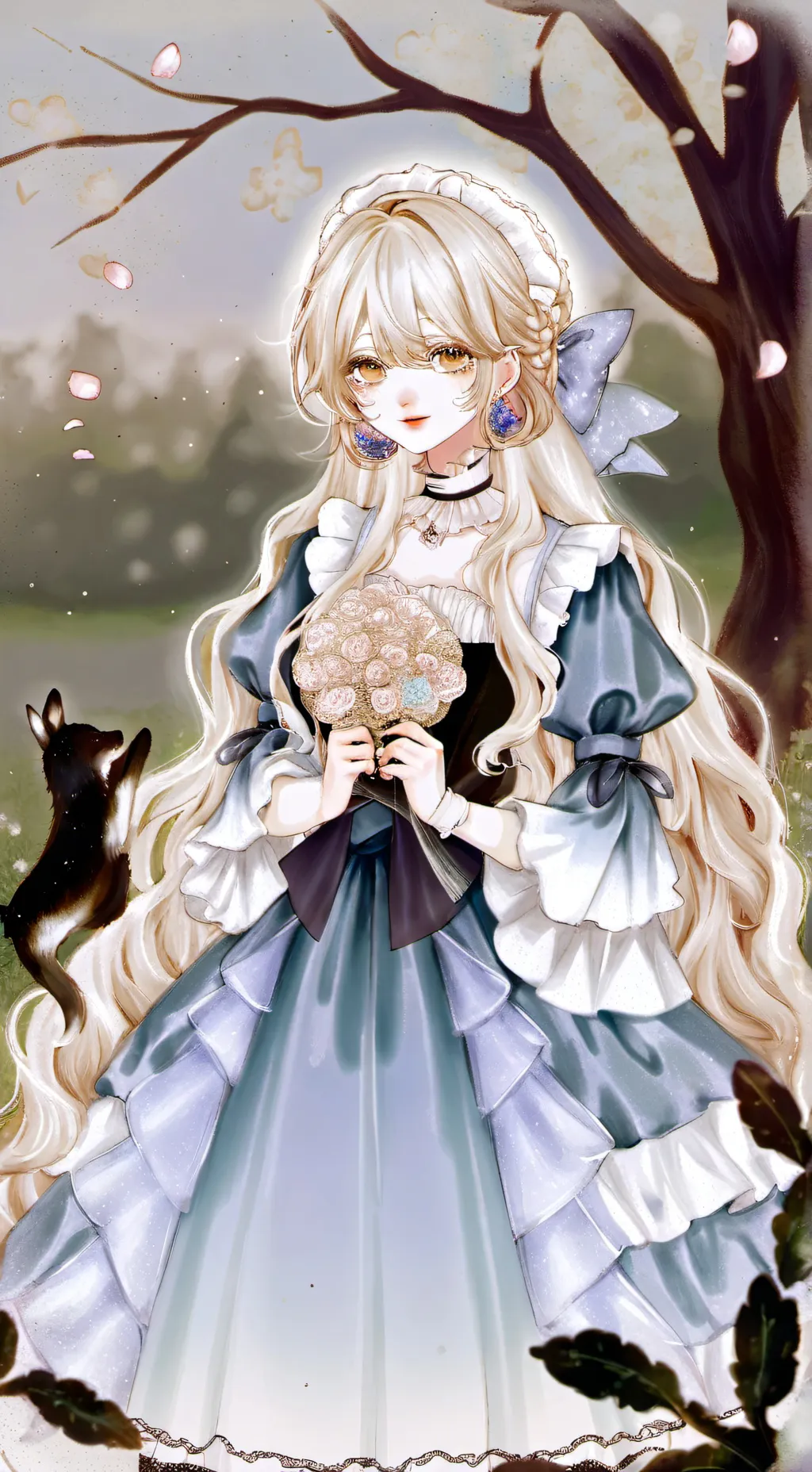 ai character: Ana 💜 background