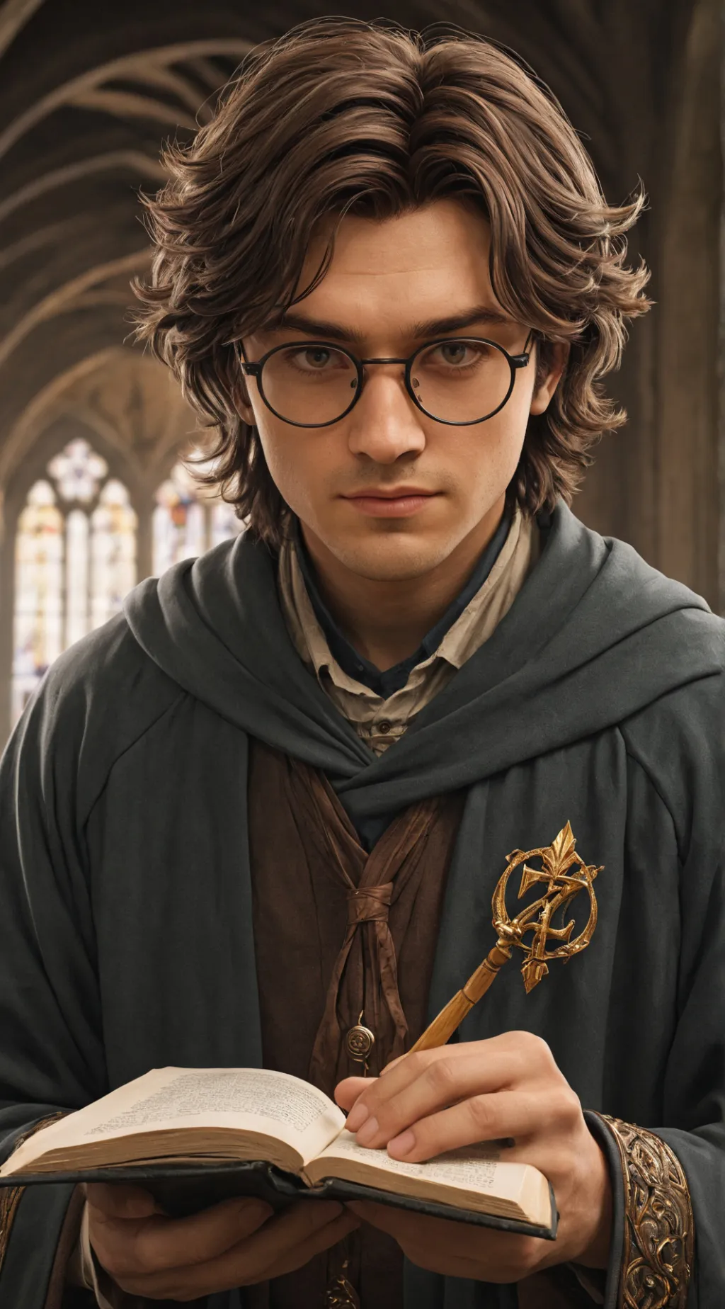 ai character: Harry Potter  background