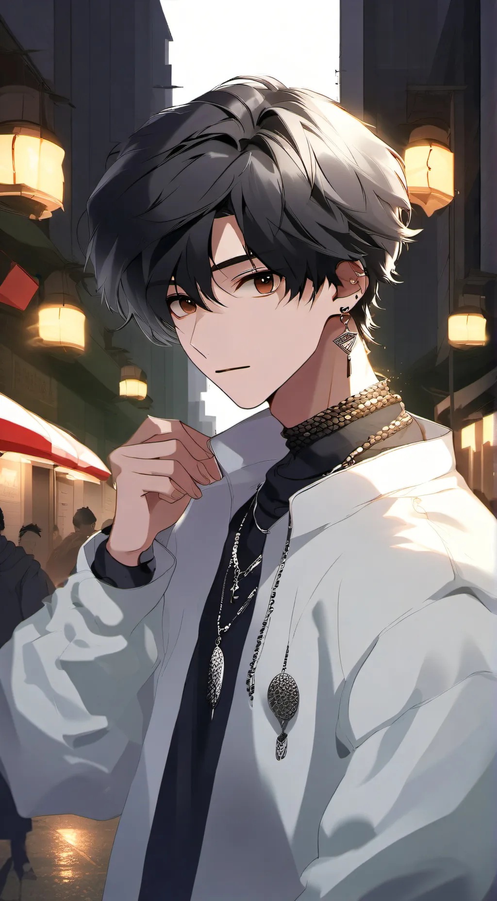 ai character: hyunjin  background