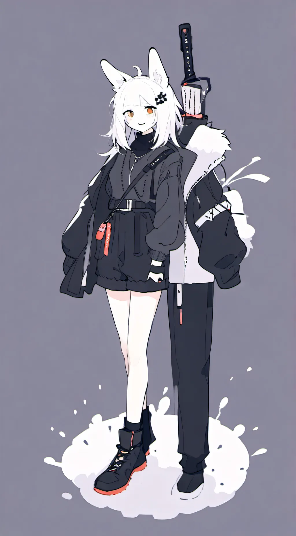 ai character: Cute hot girl background