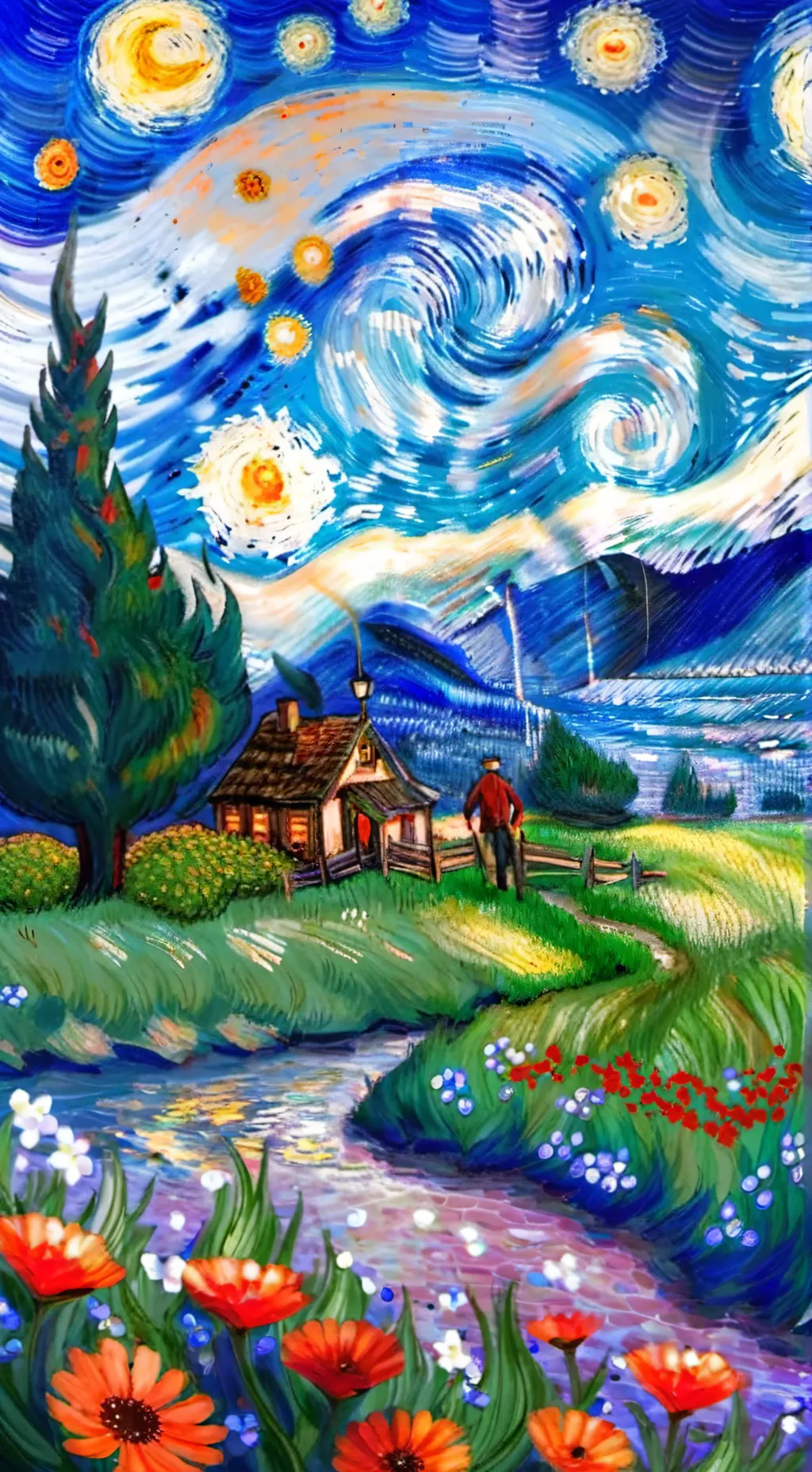 ai character: Wenda background